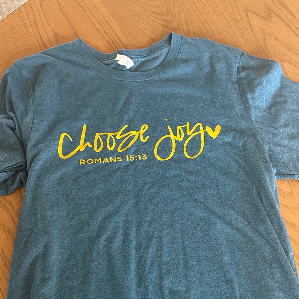 Blue 'Choose Joy' T-Shirt